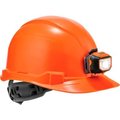 Ergodyne Skullerz 8970LED Hard Hat Cap Style, Ratchet Suspension, LED Light, Class E, Orange 60143